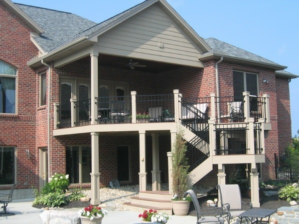 Multi-Level Wood Deck